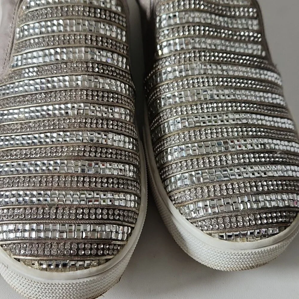 STUART WEITZMAN | Vance Glitz Sneakers Slipons Girls Sz 3